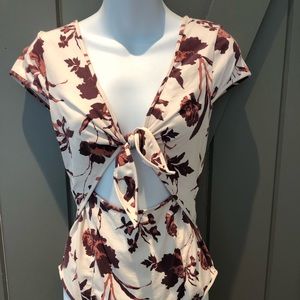 Free People floral body suit